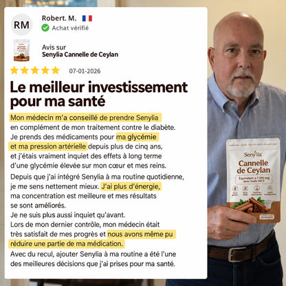 Cannelle de Ceylan – Équivalent à 7 200 mg avec huile MCT