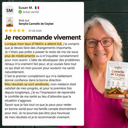 Cannelle de Ceylan – Équivalent à 7 200 mg avec huile MCT